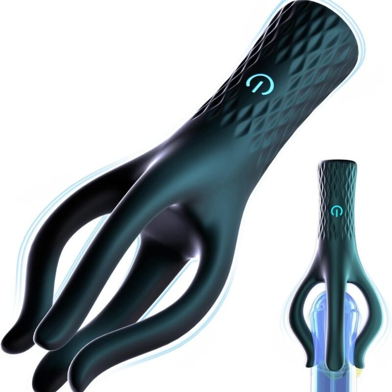 Male Sex Toys Penis Vibrator for Glans Prolong Endurance,360 Wrapping Tentacle Male Masturbator Stroker with 10 Vibrating Modes for Penis Clit Nipple Stimulation,Adult Sex Toy for Men Women Couples