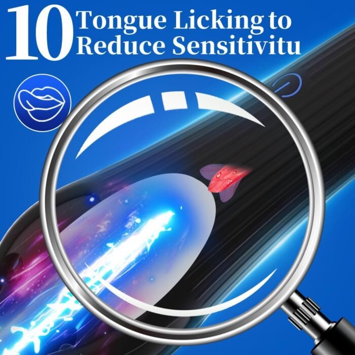 Male Sex Toys Penis Vibrator for Men,Male Masturbator with 10 Tongue-Licking Vibrating Modes Male Stroker,Penis Trainer with 6 Tentacles Male Vibrator,360°Training Wrapped Adult Sex Toys for Men Women - Image 2