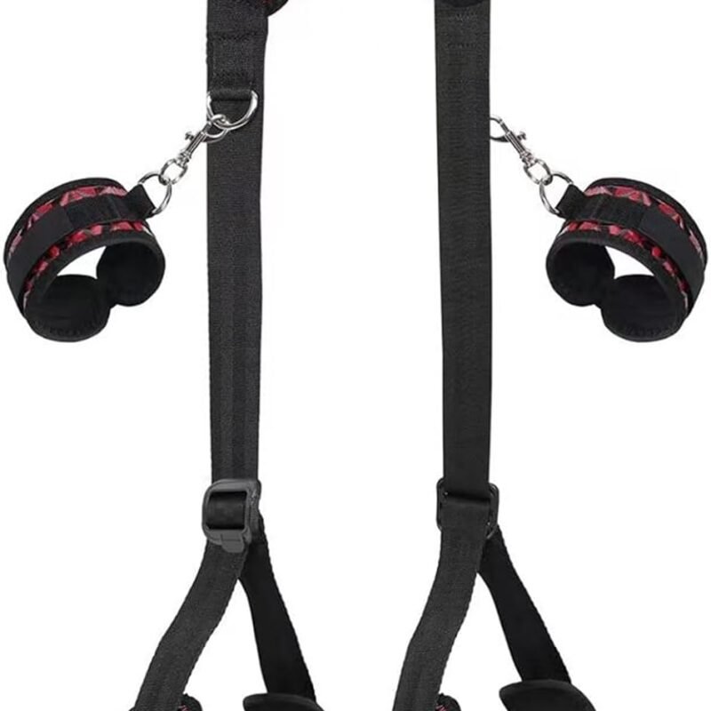 2025 Bondage Restraints Kit Sex Toy Straps for Couples with Adjustable Handcuffs Ankle Cuffs Kits Adult SM Straps Sets for Women's Pleasure and Couple Foreplay Sweaters YI19-98