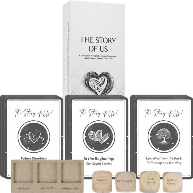 Dessie 150 Couples Game Cards - Couples Gifts for Date Night: Conversation Cards + Date Night Dice. Romantic Gifts for Her and Him. Couples Games for Adults. Marriage Gifts.