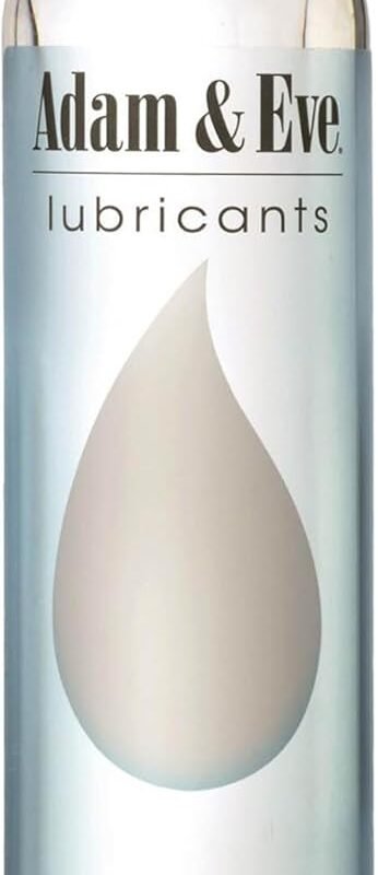 Adam and Eve Premium Water Based Lube, Personal Lubricants for Privacy and Toys, Thick Non Sticky Non Staining Long Lasting Formula for Men Women Couples, Ideal for Sex and Massage, 8 oz Bottle