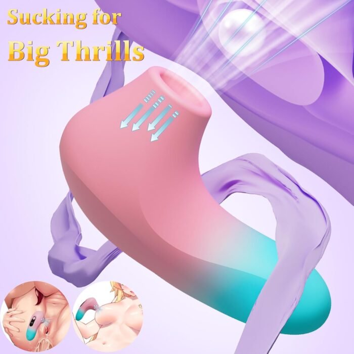 Sucking Vibrator Sex Toys for Women - APP Remote Control Clitoral Vibrator Wand with 10 Suction, Clitoris Nipple Sucker Mini Vibrator Rose Adult Sex Toys & Games for Women Couples Oral Sex Pleasure - Image 2