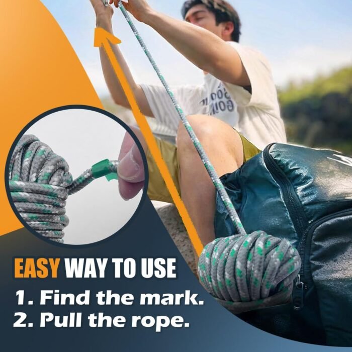 SMART&CASUAL 100 ft 1/4" Nylon Poly Rope Strong Utility Polyester Cord for Clothes Line Flag Pole Camping Crafting (Red) - Image 2