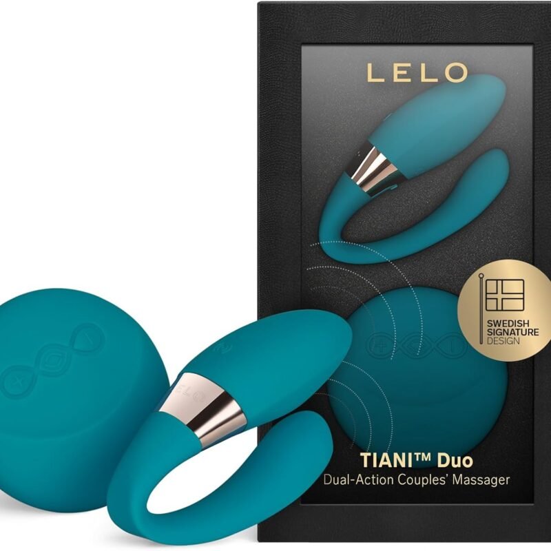 LELO TIANI Duo Couples Vibrator for Men and Women with 2 Powerful Motors and 8 Vibrations Settings, Completely Waterproof Adult Sex Toys for Couples, Sex Toys for Her, Vibrator for Couples, Blue