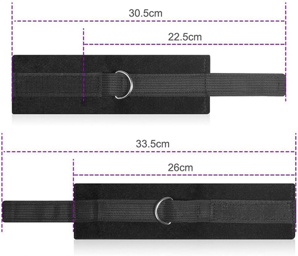 Wrist and Ankle Bed Restraints for Queen Size Bed Straps for Adult Play King Bed Bondaged Straps Kit for Couples Sex Ties Handcuffs BDSM Furniture Bondage Restraints Sex Set for Bed Women Play Sweater - Image 3