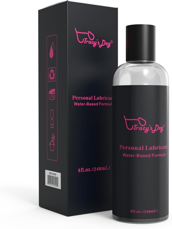 Tracy's Dog Water Based Lube,Lubricant for Women, Men and Couples 8 oz