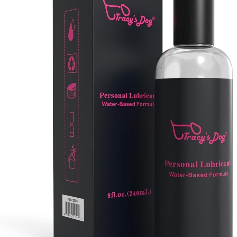 Tracy's Dog Water Based Lube,Lubricant for Women, Men and Couples 8 oz