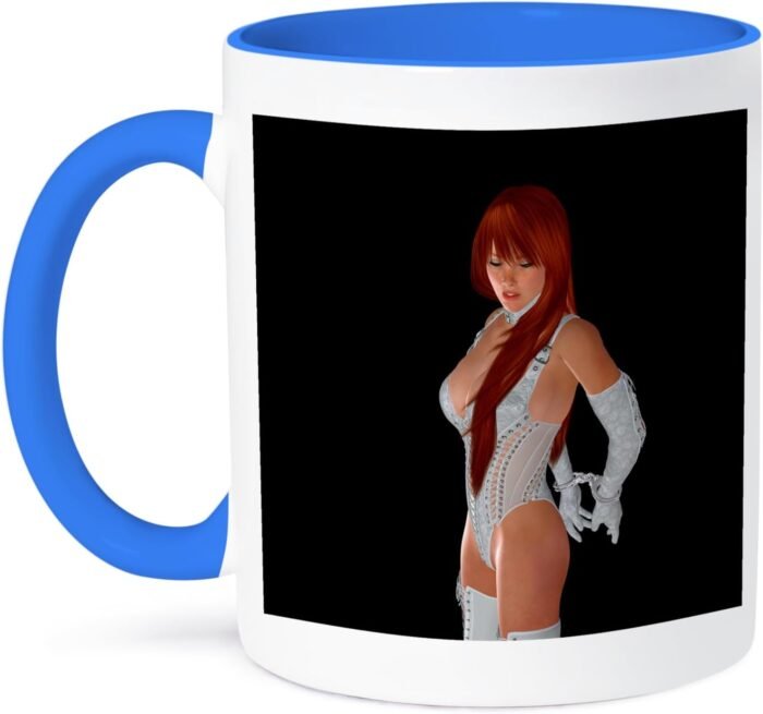 3dRose Coffee Mug, Size - 11oz - A beautiful woman in lingerie is bound Simone Gatterwe Designs Erotic - funny coffee cup gift