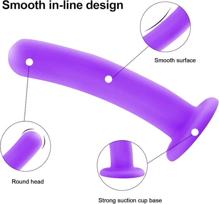 Strap on Dildo, Silicone Dildo, Womens Sex Toys, with 2 Removeable Realistic Silicone Dildo Strap on Sex Toys, Adjustable Strapless Strapon G-Spot Sex Toys for Women, Suit Lesbian Couple Purple - Image 4