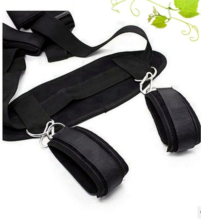 Wrist and Ankle Bed Restraints for Queen Size Bed Straps for Adult Play King Bed Bondaged Kit for Couples Sex Ties Hand Cuffs BDSM Set Furniture Bondage Restraints Sex Set for Bed Bedroom Sweater M - Image 3