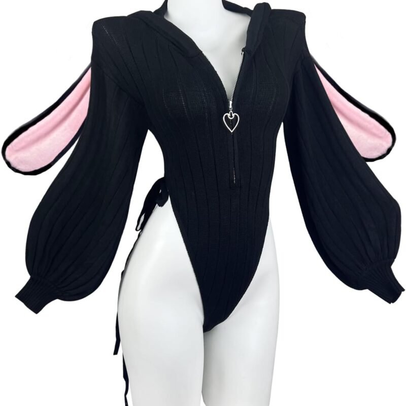 KORURACLUB Cosplay Sexy Bunny Outfit (3-Piece Set) Cosplay lingerie for women Animal Costumes Bunny Bodysuit