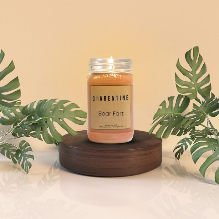 Organic Soy Wax Bear Farts Candle | Honey & Fruity Aroma | 100% Pure Soy & Essential Oils | Long-Lasting Scent | Hand-Poured in The USA | Perfect for Aroma Therapy (16oz) - Image 6
