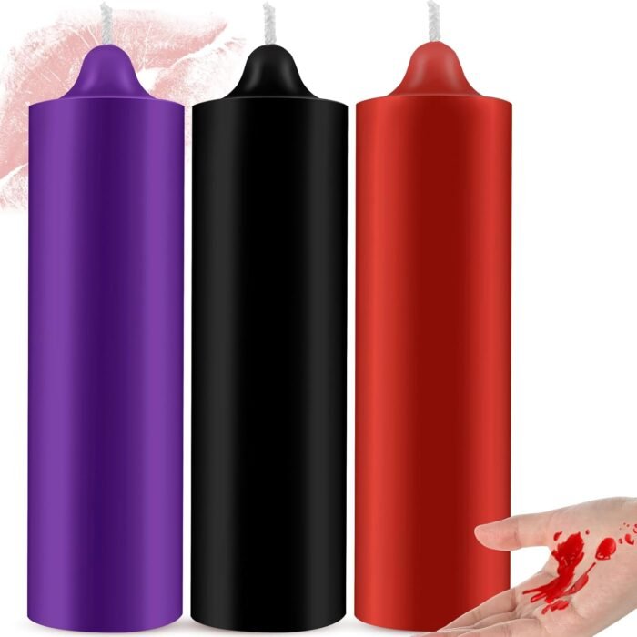 3 Pcs Large Low Temperature Candles - Dripping Decorative Candles for Wedding Centerpieces, Romantic Dinner & Home Decor, Low Heat Safety Wax