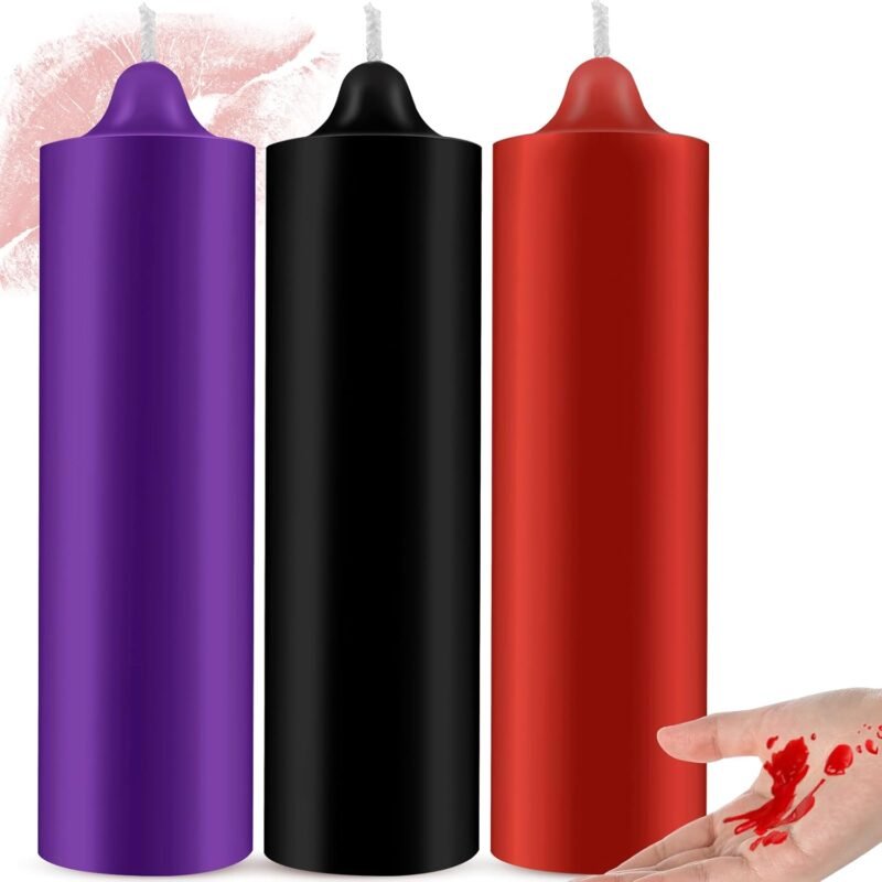 3 Pcs Large Low Temperature Candles - Dripping Decorative Candles for Wedding Centerpieces, Romantic Dinner & Home Decor, Low Heat Safety Wax