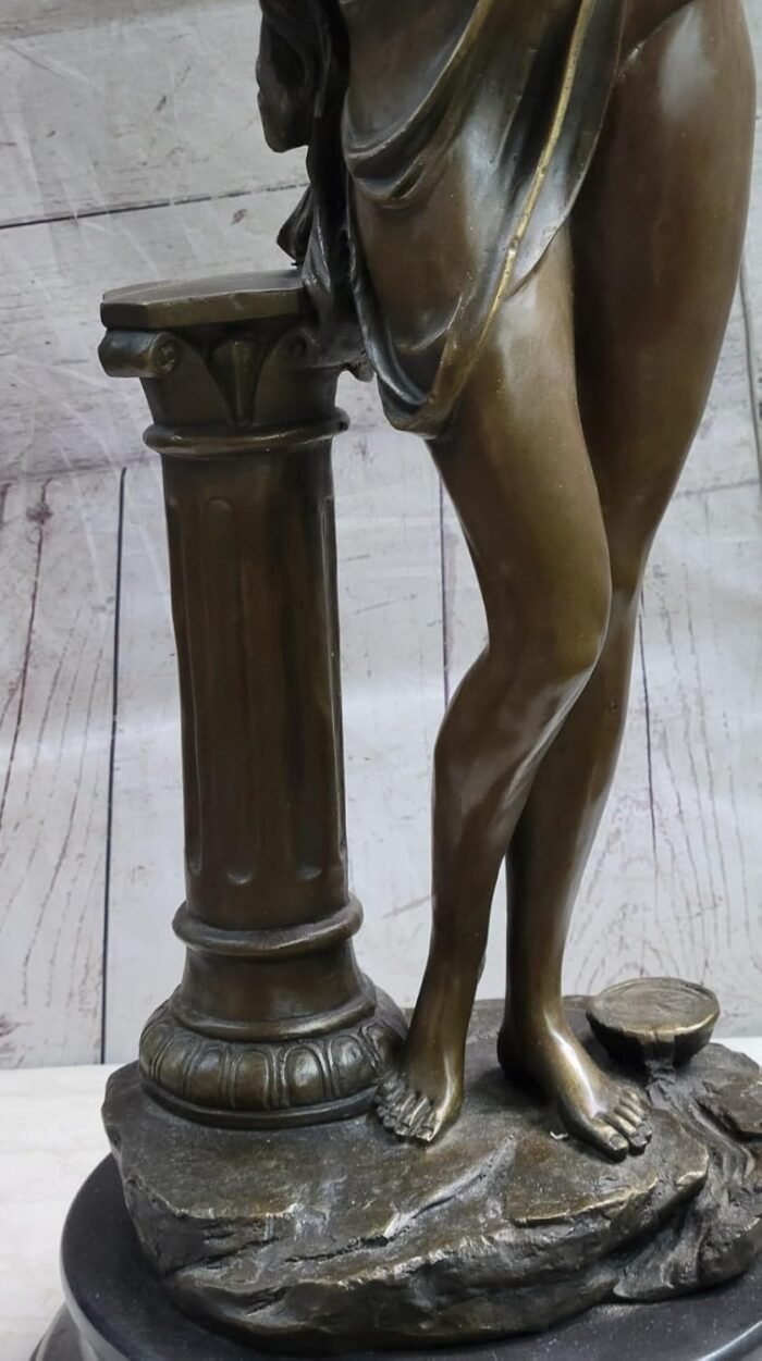 Tempting Female Figure in Bronze - Aldo Vitaleh Erotic Sculpture, Lost Wax Method Figurine Sale Gift Decor by Think Bronze - Image 8