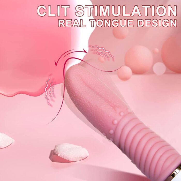 Realistic Tongue Female Sex Toy with 10 Vibration Modes, Using Nipple and Breast Massagers to Stimulate The Clitoris, G-spot, Vagina, and Anus, Perfect for Masturbation and Couple Foreplay - Image 5
