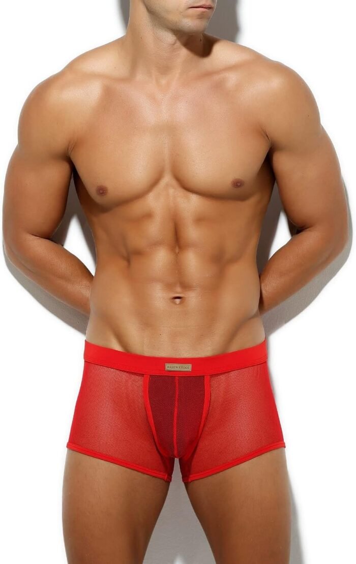 Arjen Kroos Sexy Underwear for Men Breathable Mesh Boxer Briefs Comfort Soft Trunks - Image 2