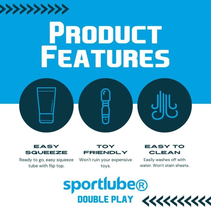 Double Play Premium Water-Based Personal Lubricant 8oz Tube - Intimate Sex Lube for Men, Women, & Couples - Natural Feel, Silky Smooth, Non-Staining - Image 4