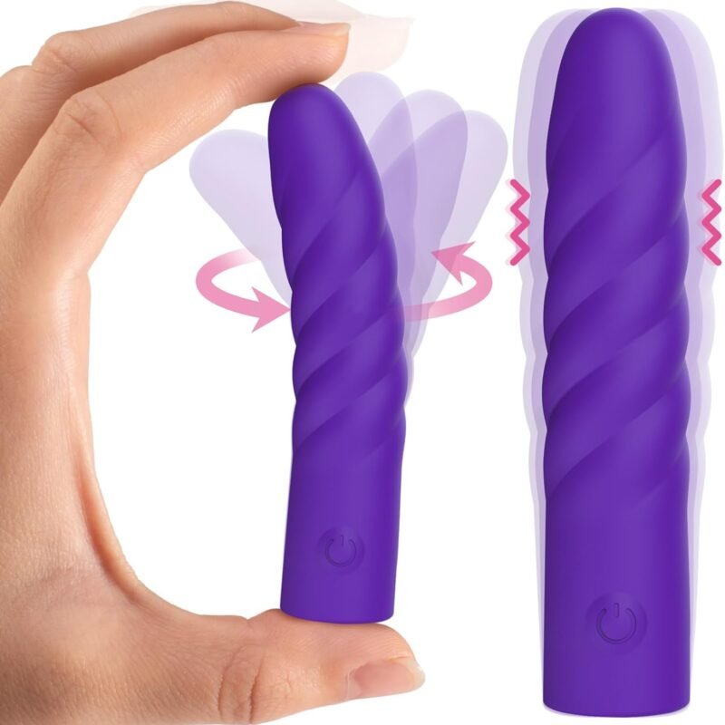 SMAM Bullet Vibrator Sex Toys for Women, Bullet Vibrator Mini Clit Vibrator with 10 Vibration Modes, Silicone G Spot Finger Vibrator Bullet, Couples Women Sex Toy, Adult Sex Toys & Games (Purple)