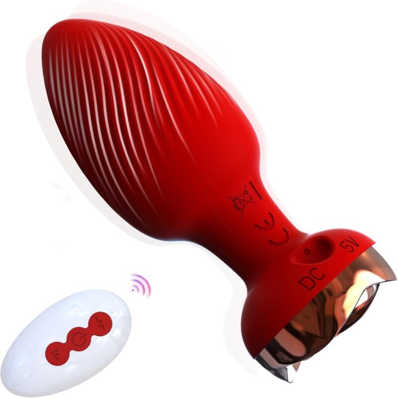 Anal Plug Adult Sex Toy,Adult Sex Toys and Games for Men Women,Wireless Remote Control 10 Frequency Vibration,Small Butt Plug for Female Male Prostate Massage Vibrating Anal Sex Toys for Men