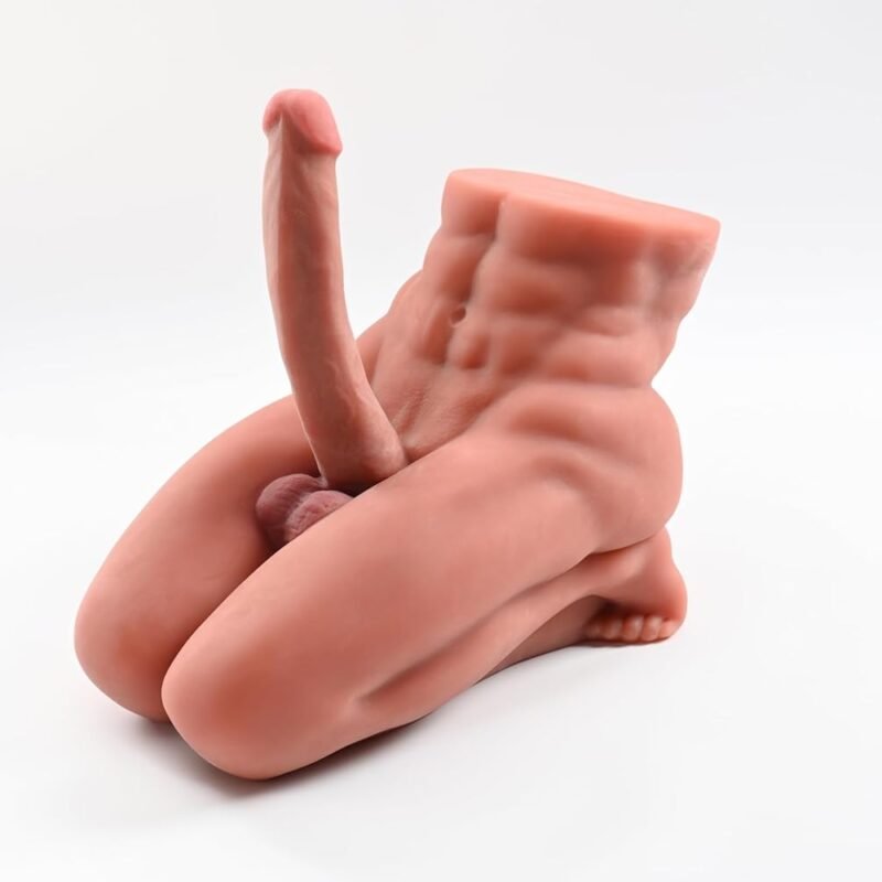 ARVACY Male Sex Doll Kneeling Half Body Sex Doll Simulated Dildo 8.2-inch Huge Penis for Female Masturbation Gay Sex Toy Male Female Masturbation Sex Doll Male Female Couple Sex Toy