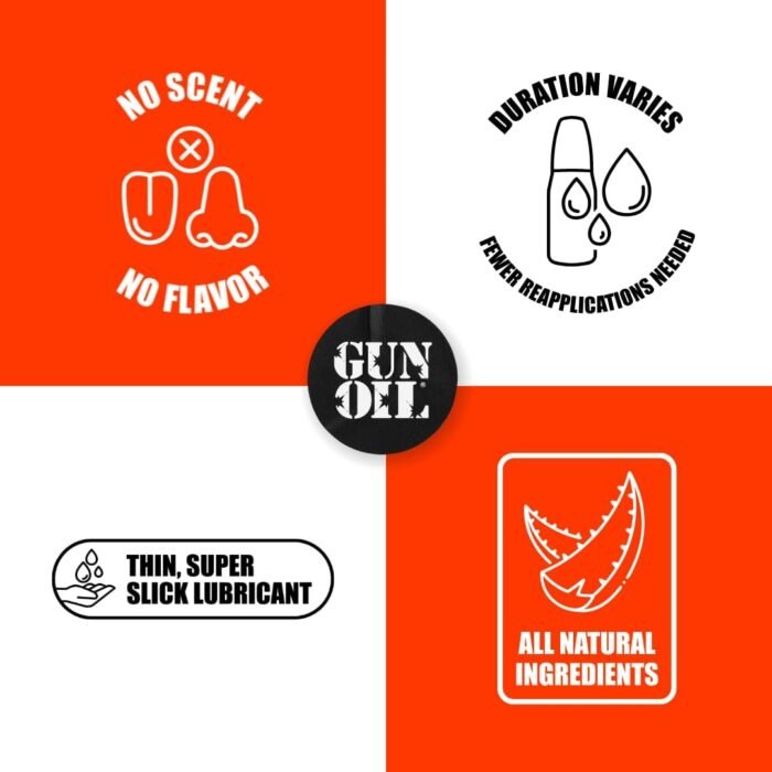 Gun Oil Silicone Based Lubricant 16 Ounce Personal Long-Lasting Sex Lube Condom & Latex-Safe Hypoallergenic Unscented No Residue Non Sticky Intimate Lubrication Works Underwater Couples, Men and Women - Image 6