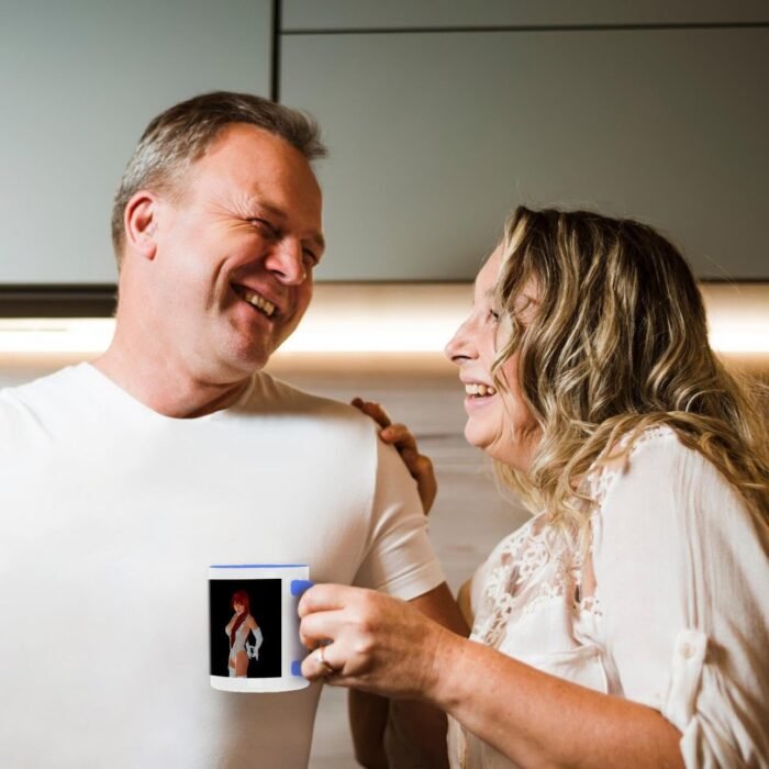 3dRose Coffee Mug, Size - 11oz - A beautiful woman in lingerie is bound Simone Gatterwe Designs Erotic - funny coffee cup gift - Image 3