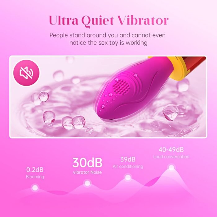 Vibrator for Woman Quiet Bullet Vibrator Adult Sex Toys, 10 Vibration Modes Clitoral Nipple Vagina Stimulator, Vibrating Wand for Her Pleasure for Women Solo & Couple Foreplay, Rechargeable - Image 2