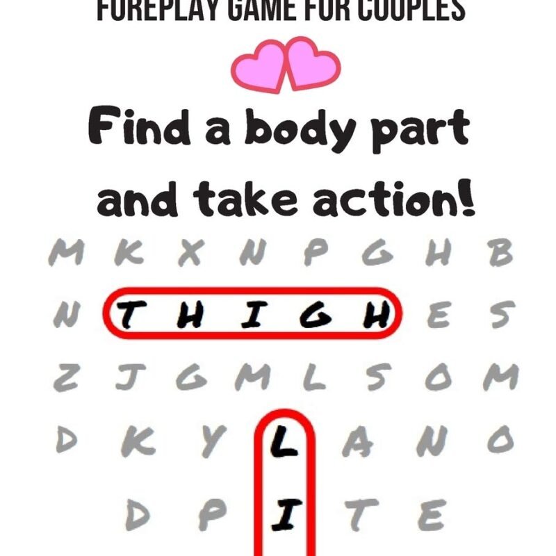 Valentine's Day Foreplay Game for Couples: Word Search Challenge for Adults | Large Print | Romantic & Naughty Puzzle Book | Gift for Boyfriend, Girlfriend, Husband or Wife
