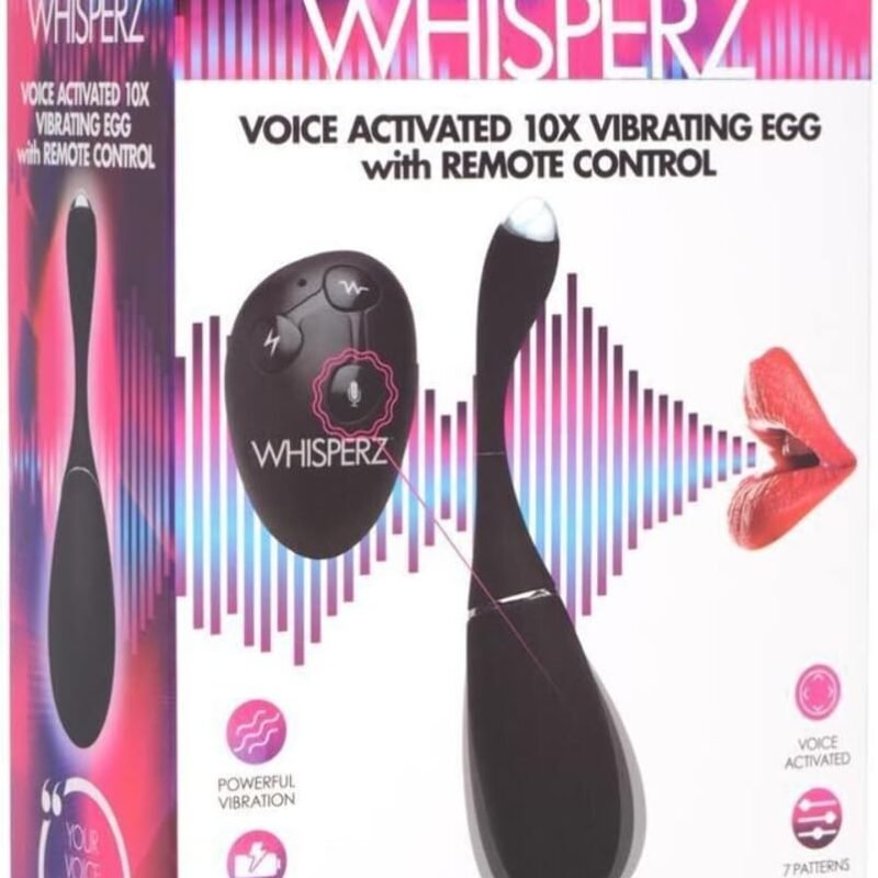Whisperz Voice Activated 10X Vibrating Egg With Remote Control