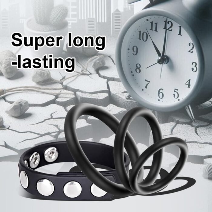 7 Pcs Silicone Cock Penis Rings Set Male Sex Toys, Adjustable Soft Silicone Male Penis and Ball Rings Sexual for Erection Enhancing Long Lasting Stronger, Adult Sex Toy for Men Gay or Couples Pleasure - Image 3