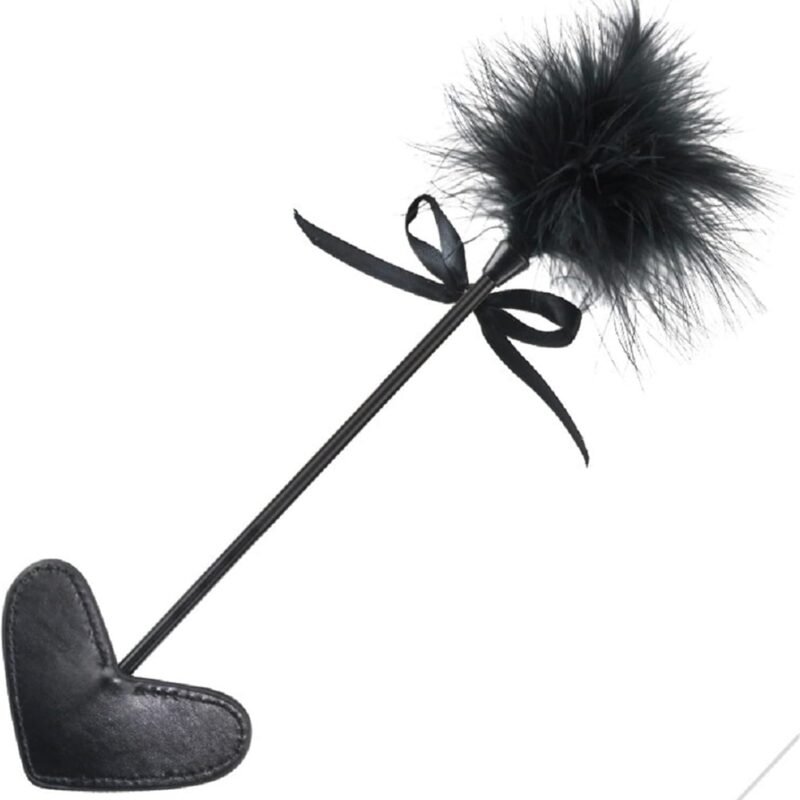 Adult Flriting Toy Dual Purpose Sex Feather Tickler Teaser Paddle Feather Sex Tickler Spanking Toys Tickler Toy Adult Feathers for Sexual Play