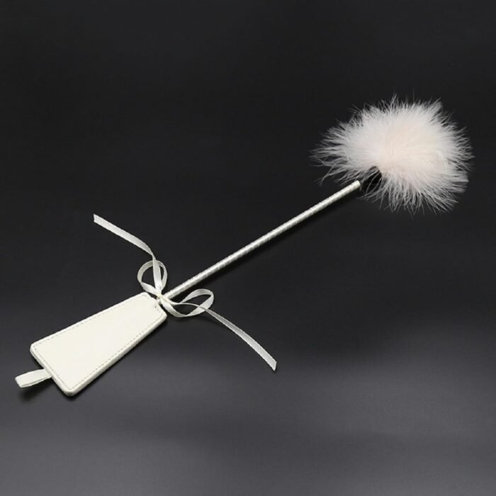Adult Flriting Toy Dual Purpose Sex Feather Tickler Teaser Paddle Feather Sex Tickler Spanking Toys Tickler Toy Adult Feathers for Sexual Play - Image 7