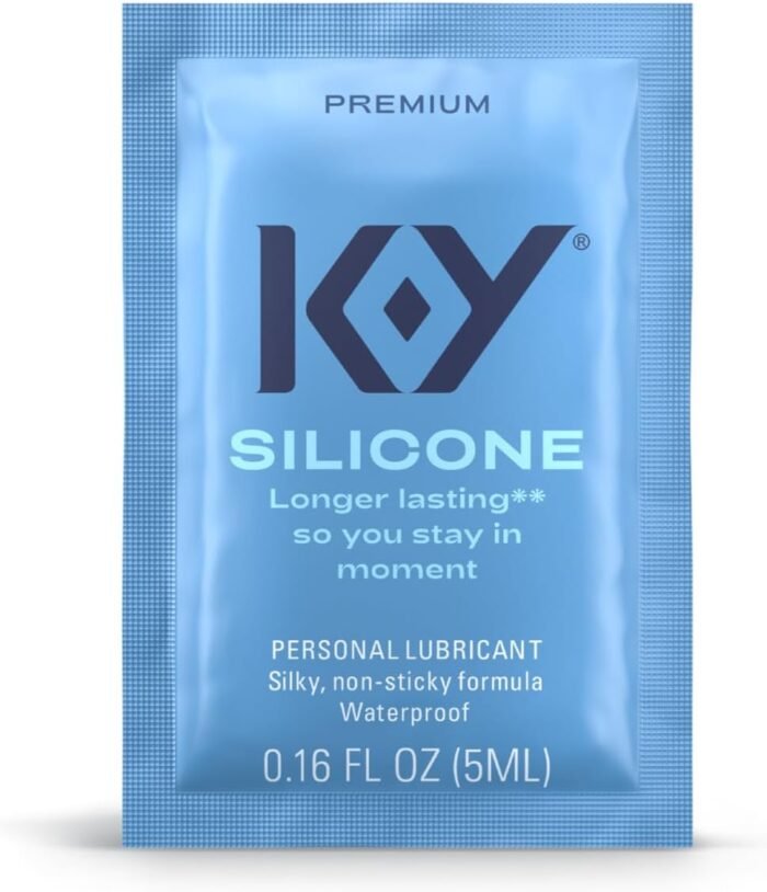 K-Y Silicone Lube, Premium Personal Lubricant, Silicone-Based Formula, Safe to Use with Condoms, for Men, Women and Couples, 3x0.16 Fl Oz Sachets (Pack of 1) - Image 12