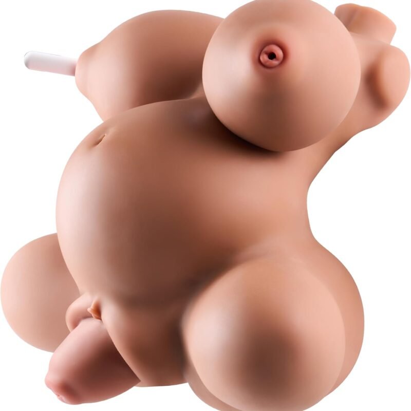 12LB Uterus Sex Dolls for Men Masturbator for Male with 4 Holes Realistic Pussy Milf Prolapse Pregnant Woman Female Torso Lifelike Adult Toys with Vaginal Anal Breast Pluggable Nipple Sex Toy