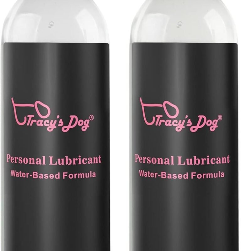 Tracy's Dog Water Based Lube, Lubricant for Men, Women & Couples 8oz (2 Pcs)
