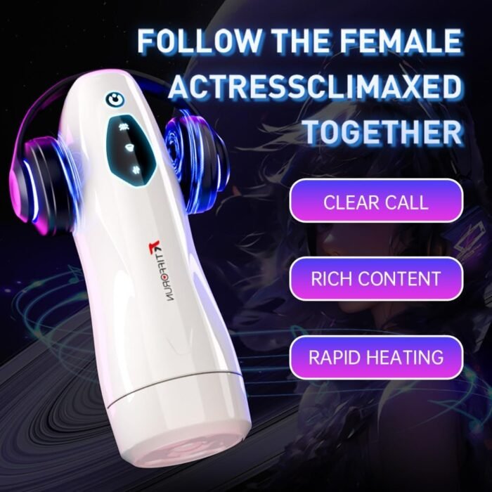 Automatic Male Masturbator Sex Toys - Female Voice Penis Pump with 10 Thrusting & 10 Vibrating & 10 Sucking Modes, Hand Free Male Stroker with 3D Realistic Textured, Blowjobsex Machine Sex Toy for Men - Image 6