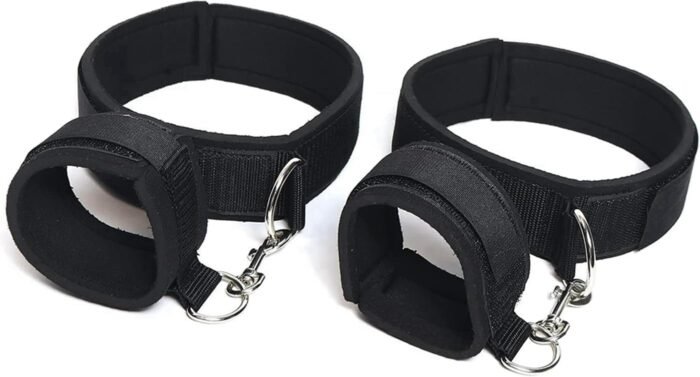 Bed Restraint for Queen Sized Bed Thigh Restraints Sex Ties for Ankles Wrists Bar BDSM Sex Bed Bondage Restraints Kit Toys Rope Set Furniture Fuzzy Handcuffs Hand Cuff Set for Adults Bedroom Sweater