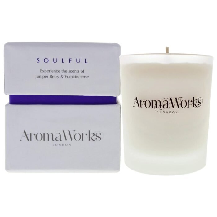 Soulful Soy Wax Candle - Frankincense, Juniper Berry and Patchouli Aromas - Relax, Clarity & Time Out - Natural, Vegan, Cruelty Free - Small 2.64oz - Image 3