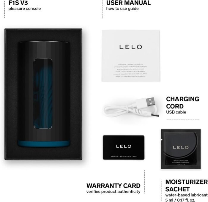 LELO F1S V3 Pleasure Console with App, Adult Sex Toys for Men, Automatic Male Sex Toy with 8 Settings and an AI, Male Masturbator, Penis Vibrator, Red - Image 2