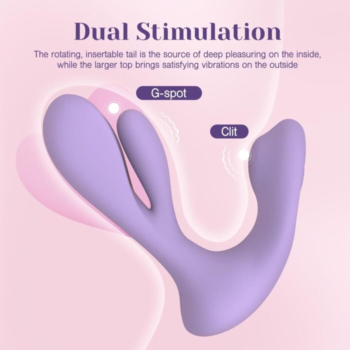 Tracy's Dog Adult Sex Toys - Clitoral Grinding G Spot Rotating Vibrator for Dual Stimulation, Remote Control Wearable Vibrators with 3 Rotating and 10 Vibration Modes for Women Couple Play - Image 7
