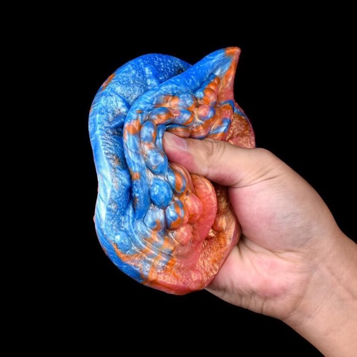Fantasy Orange Monster Sex Grinder Female Masturbation Adult Sex Toy, Reusable Waterproof Sit and Ride Female Soft Silicone Liquid Grinding Massager (N-SJ5105) - Image 6