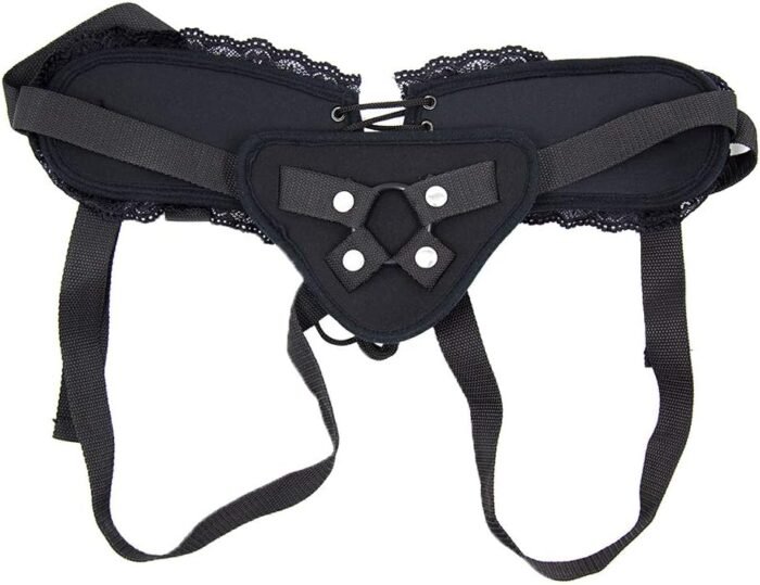 Adjustable Strap On Harness, Bondage Unisex Strap-on with O Ring and Lace for Strapless Strap-On Dildo, Adult Sex Toy for Men Women