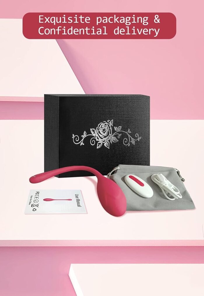 Bullet Dildo Vibrator Rose Sex Toy, Vibrators with Video App Remote Control, 9 Music Modes, Silicone Waterproof Magnetic Charging for Women Couple. - Image 6