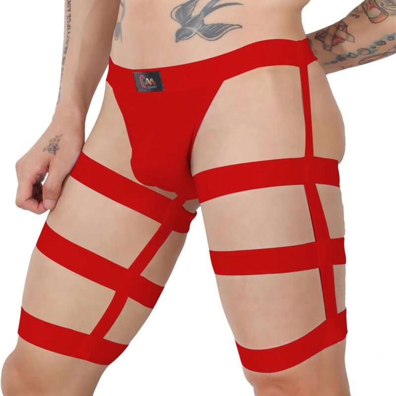Evankin Men Sexy Thong Hollow Out Underwear G-String Jockstrap Leggings Big Pouch Lingerie