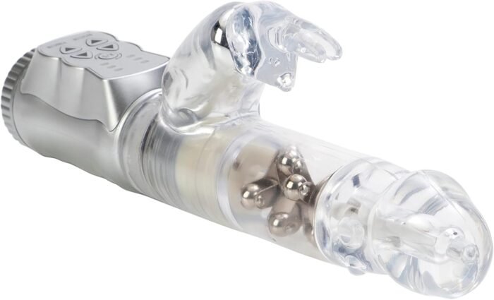 CalExotics Waterproof Jack Rabbit – Rabbit Vibrator With Rotating Shaft – Vibe Sex Toys for Couples – Adult Clitoral & G Spot Massager – Clear - Image 7