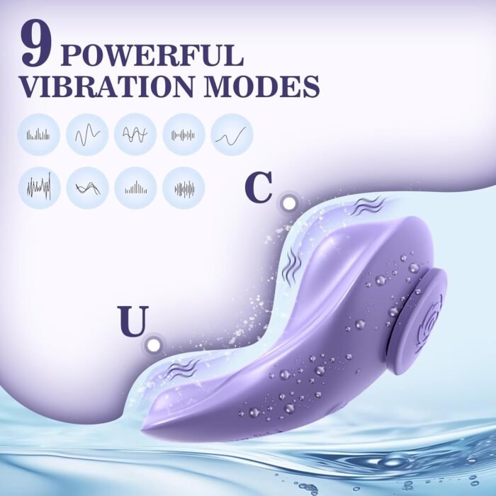 Remote Control Wearable Panty Vibrator - G Spot Butterfly Vibrator with Remote for Clit Stimulation, Dual Motors Mini Vibrator with Magnetic Clip 9 Vibrations, Women Adult Sex Toys for Female Couples - Image 2