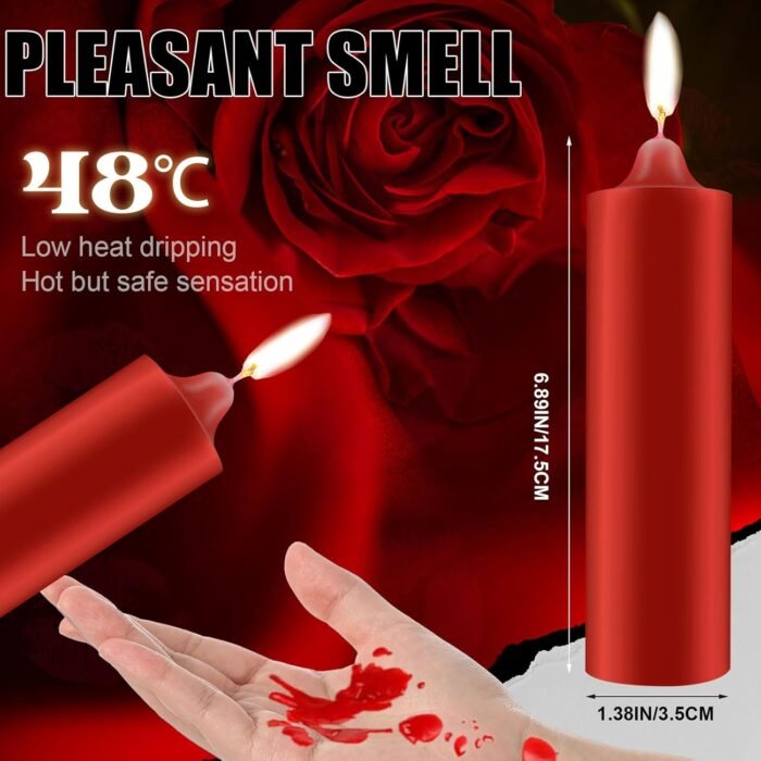 3 Pcs Large Low Temperature Candles - Dripping Decorative Candles for Wedding Centerpieces, Romantic Dinner & Home Decor, Low Heat Safety Wax - Image 2