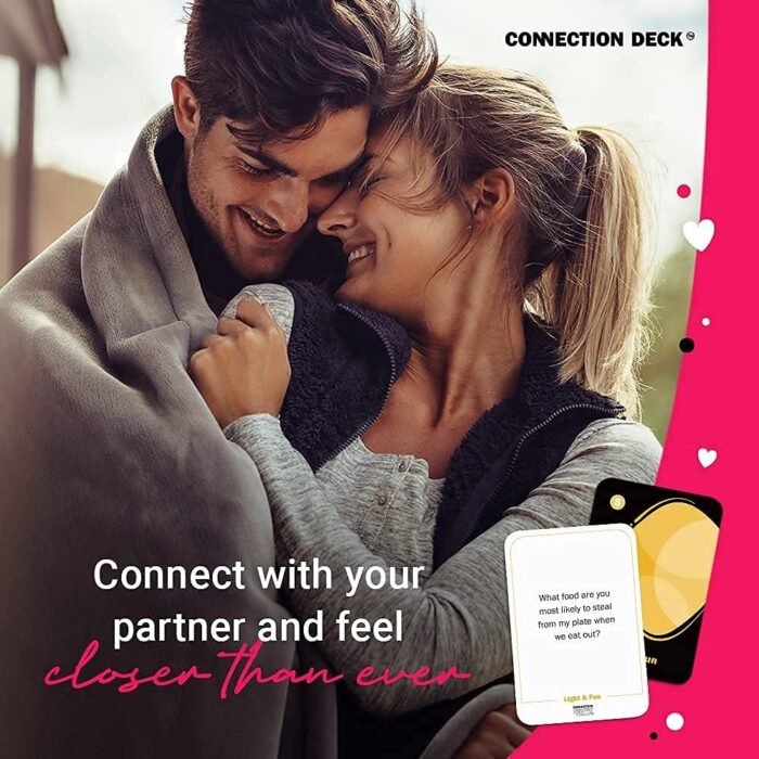 Card Game for Couples - Connecting and Revealing Questions to Ignite A Deeper Relationship - Perfect for Anniversary, Date Night & More (100 Cards) - Image 5