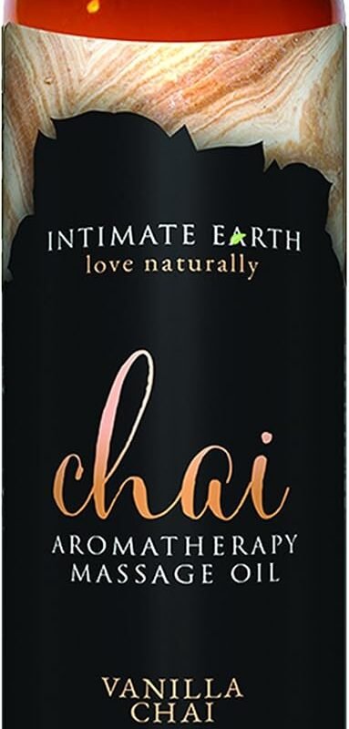 Intimate Earth Chai Aromatherapy Massage Oil Vanilla Chai, 4 Ounce